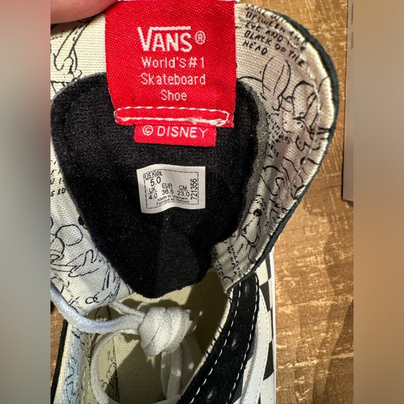 VANS Sk8-Hi Zip Disney Mickey Sneakers Sz 5 Y Women’s 6.5 Limited Edition - Picture 14 of 15